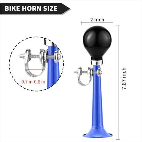 Bike Horn for Adults Classic Horn Metal Squeeze Clown Horn, Fits All Bicycle Handle Bar, Loud Sounds