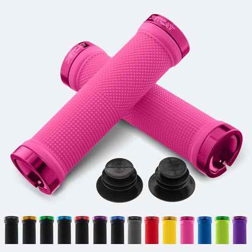 Bike Grips, Bike Handlebar Grips, Mountain Bike Grips Handlebar, MTB Grips, Bicycle Grips BMX Grips, Bicycle Handlebar Grips Handles for Adults. Ebike, MTB, Scooter, Lock on