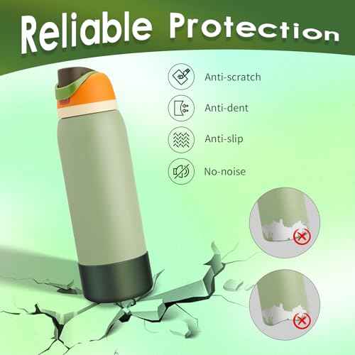 Chameleon Silicone Water Bottle Boot, Compatible with Owala 24oz 32oz 40oz, Gradient Matte Luster Cup Sleeve Bottom Cover for FreeSip, Twist, or Flip Stainless Steel Water Bottles