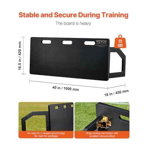 VEVOR Portable Soccer Wall with 2 Angles Rebound, Foldable HDPE Kickback Rebound Board, Soccer Training Equipment for Kids and Adults, Passing & Shooting Practice