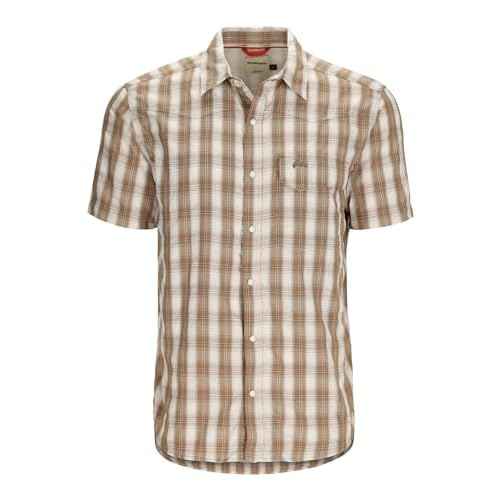 Simms Fishing Products Men's Big Sky Vented Fishing Shirt, Short Sleeve 50+ UPF Top