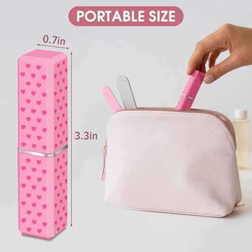 Cute Lipstick Lighter Soft Flame Refillable Butane Lighter, Adjustable Pocket Lighter Delicate Gift for Girls Women Girlfriend on Birthday,Anniversary Red(Without Butane)