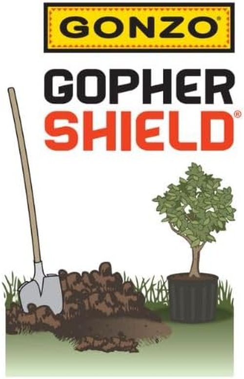 Gonzo 5007 Gopher Shield - 4 Count, 12x8 Inches - Effective Rodent Control
