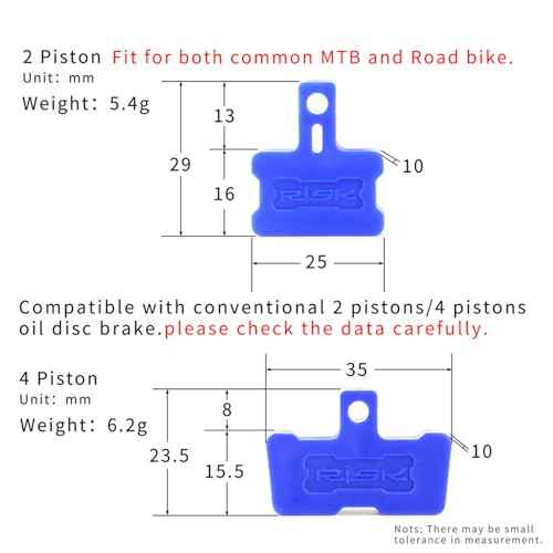 8PCS Bike Hydraulic Disc Brake Bleed Blocks & Spacer, Compatible with Shimano,Tektro,Trp,SRAM,Avid,Zoom and More,2/4-Piston Caliper Blocks for Universal Bike, Mountain/Road Bike