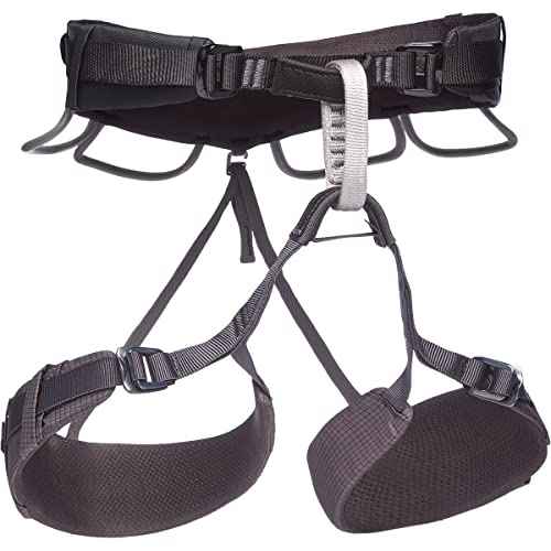 BLACK DIAMOND Momentum 4S Climbing Harness | Dual Speed Buckles | Adjustable Fit | All-Purpose Comfort for Gym & Outdoor