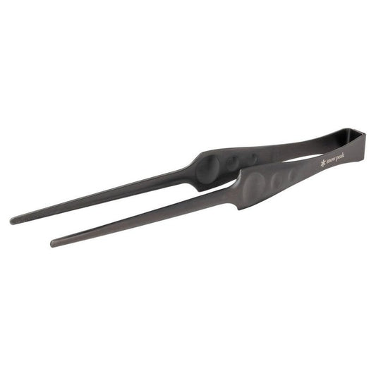 Snow Peak Pitts CS-370 Stainless Steel Tongs, For BBQs, Tapered Design, Corrosion Resistant, Outdoor Camping