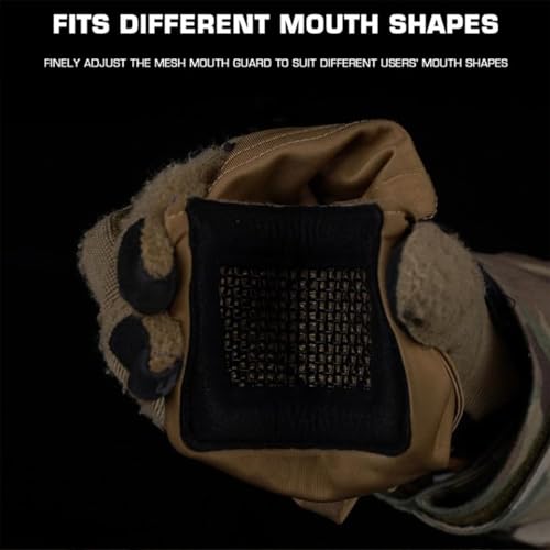 Balaclava Mesh Mask Breathable Tactical Mask Full Face Protection for Hunting Hiking Cycling
