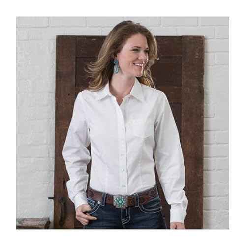 Cinch Womens Solid Long Sleeve Shirt