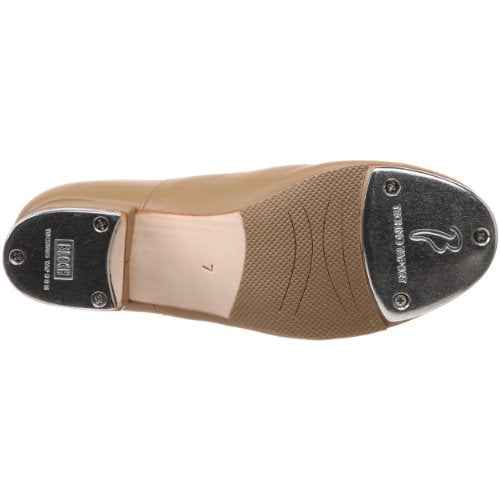 Bloch Dance Women's Jazz Full-Sole Leather Tap Shoe, Tan, 10