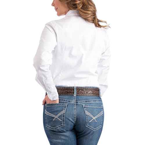Cinch Womens Solid Long Sleeve Shirt