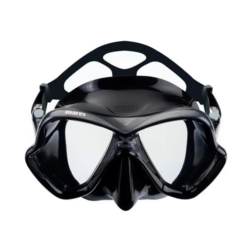 Mares Unisex Adult X-Vision Hydrodynamic Panoramic View Underwater Diving Mask