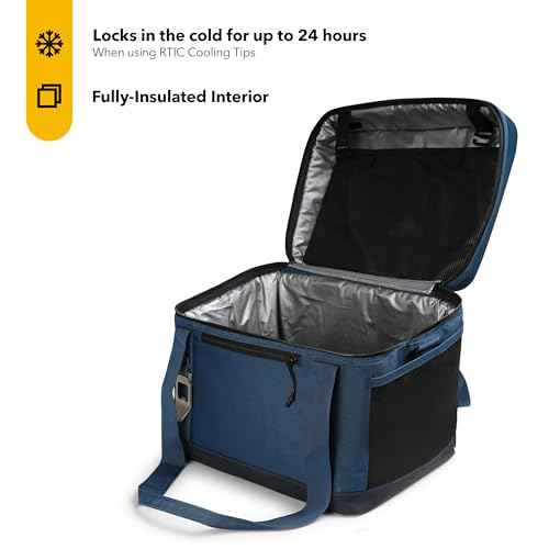 RTIC 28 Can Everyday Cooler, Soft Sided Portable Insulated Cooling for Lunch, Beach, Drink, Beverage, Travel, Camping, Picnic, for Men and Women