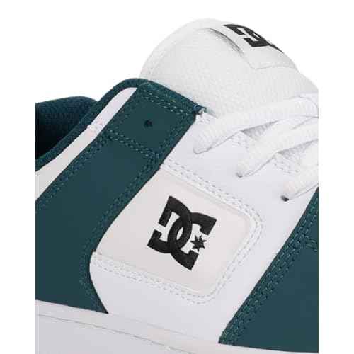 DC Men's Manteca 4 Skate Shoe, Teal/White/Black, 14