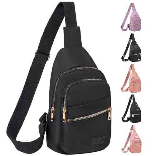 Cross Body Bag Small Sling Bag Crossbody Bags for Women Trendy Fanny Pack Sling Backpack - Black