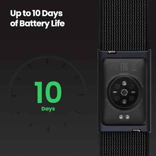 Amazfit Helio Strap Fitness Tracker Wristband, 24/7 Activity & Sleep Tracker with Heart Rate, 10 Days Battery, 27 Sports Modes, Strength Training, Hyrox Race, Subscription Free for Android & iPhone