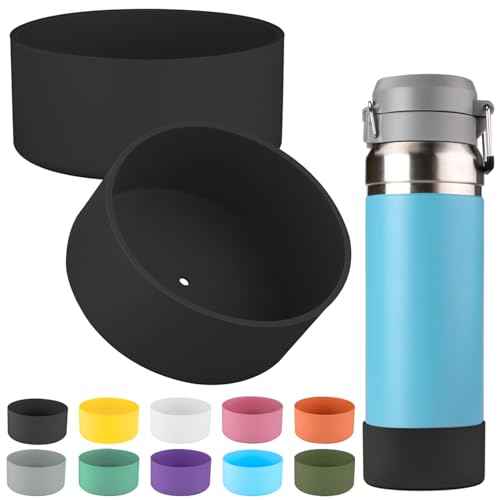2 Pcs Silicone Boot Sleeve Compatible Stanley Quick Flip GO Water Bottle,for Stanley Quick Flip GO Water 36oz Bottle Boot.Avoid Scratches and Noise