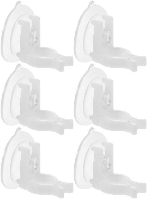 Cabilock 6-Piece Window Candle Suction Cups | Flameless Taper Candle Holders for Holiday Decor