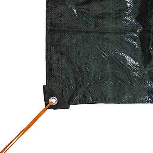 Stansport Medium-Duty Rip-Stop Tarp 20' x 30' - Dark Green (T-2030) - Medium Duty Waterproof for Outdoor Camping - 5 Mil Thick, Durable and Reliable Cover for All Your Camping Needs
