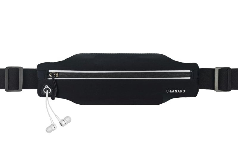 Slim Running Belt Fanny Pack for Men Women, Running Phone Holder Runners Pouch Waist Pack for Workout, Money Belt, Running Gear Accessories [Fits ALL Phones]