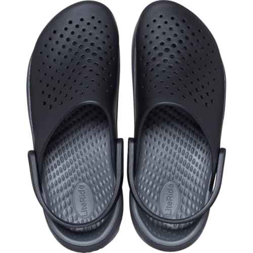 Crocs Unisex-Adult Inmotion Clogs, LiteRide Comfort, Slip On Shoes for Women and Men, Black, 15 Women/13 Men