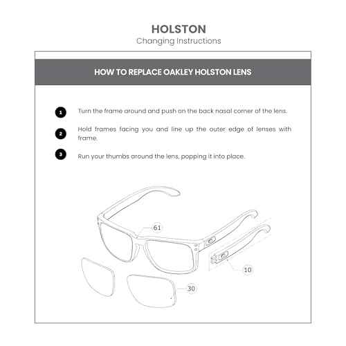 Oakley Original Holston OO9334 Replacement Lenses+ Bundle Microfiber Pouch -FRAMES NOT INCLUDED