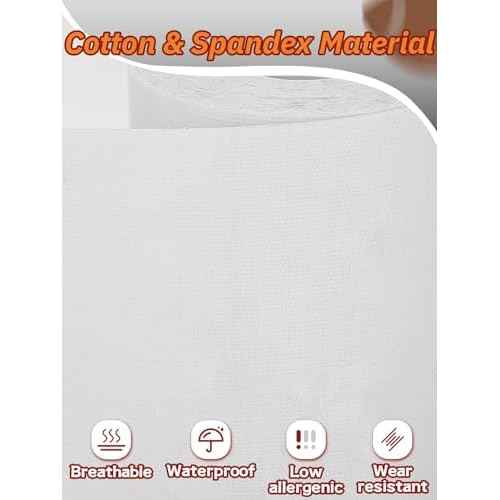 Breathable Self-Adhesive Athletic Tape Football - 2 Rolls Total 33ft, Waterproof Sport Turf Tapes to Protect from Turf Burn, White