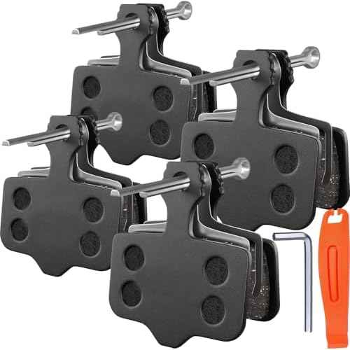 Bike Brake Pads with Installation Tool, High-Performance Brake Pads, Disc Brake Pads & Spring (Semi-Metallic&Resin) for Mountain Bike Disc Brakes