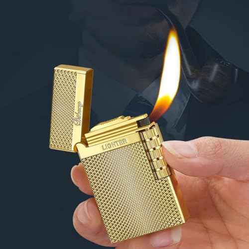 Dragon Relief Metal Lighter - Refillable Butane, Soft Flame, Flip Lighter for Camping & Gifts