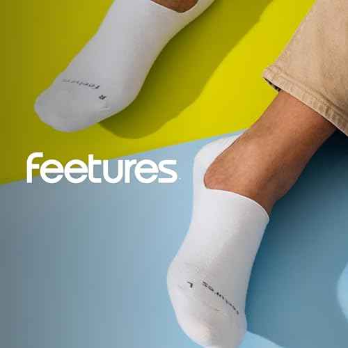 Feetures Elite Light Cushion Invisible Socks - Anti-Slip Sport Sock Liner with Targeted Compression