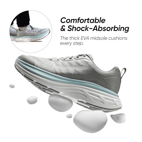 NORTIV 8 Men's Walking Running Tennis Cushioning Shoes ActiveFloat Non Slip Athletic Gym Workout Jogging Comfortable Sneakers