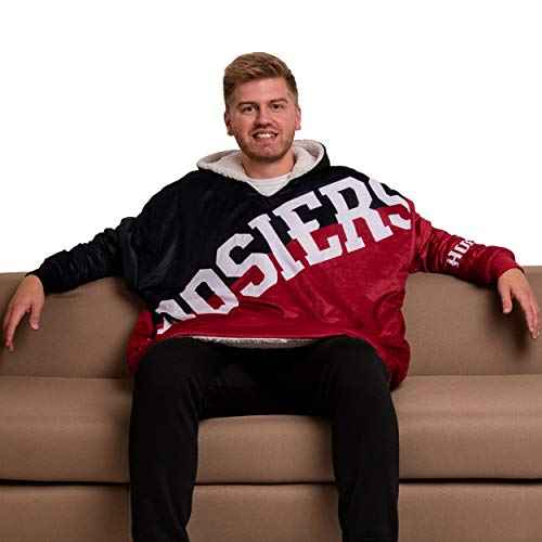 FOCO NCAA Reversible Oversized Sherpa Hoodie Sweatshirt Hoodeez