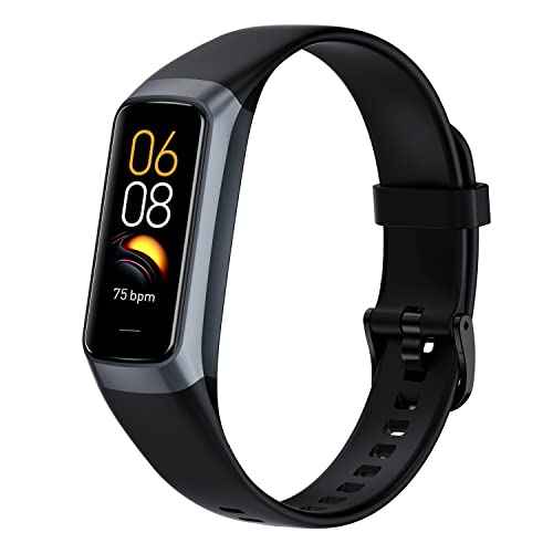 Fitness Tracker with 24/7 Heart Rate Blood Oxygen Sleep Monitor,Activity Tracker with 1.1" AMOLED Touch Color Screen, Multiple Sport Modes Step Counter,IP68 Waterproof for Women Men