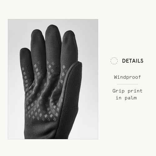 Hestra Infinium Fleece 5-Finger Glove, Windproof, Breathable Warm Glove for Hiking & Cold Outdoor Recreation