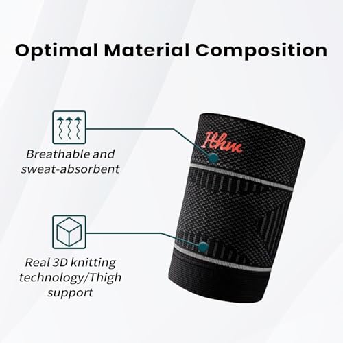 Bicep Tendonitis Brace for Pain Relief, Upper Arm Compression Sleeve for Men and Women, Bicep Compression Sleeve for Muscle Strain (Gray, Large)