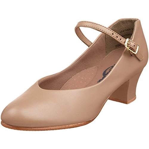 Capezio Women's Jr. Footlight Character Shoe,Caramel,9 M US