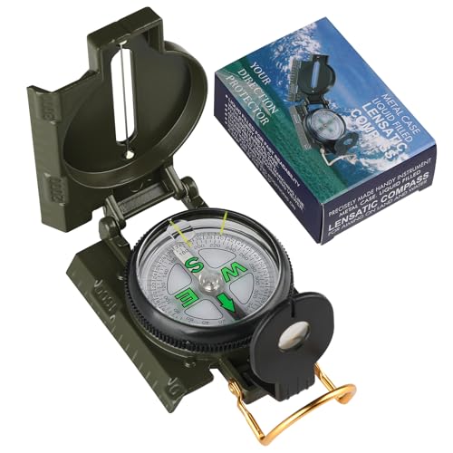 Compass Hiking Survival, Wilderness Survival Compass for Kids- Magnetic Gear Set Navigation Map- Backpacking Camping Hunting Survival