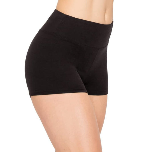 ALWAYS Yoga Shorts for Women – High Waisted Workout Biker Shorts for Yoga, Running & Under Dress Anti-Chafing Comfort, Black M