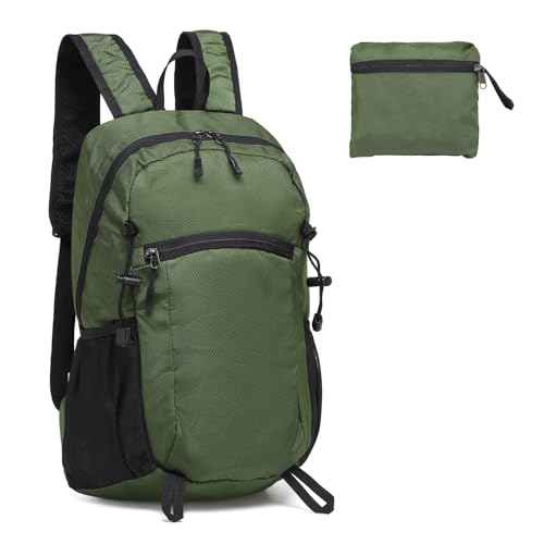 Hiking Daypack Packable, Camping Backpack Water Resistant Lightweight Polyester for Men Women Travel Outdoor