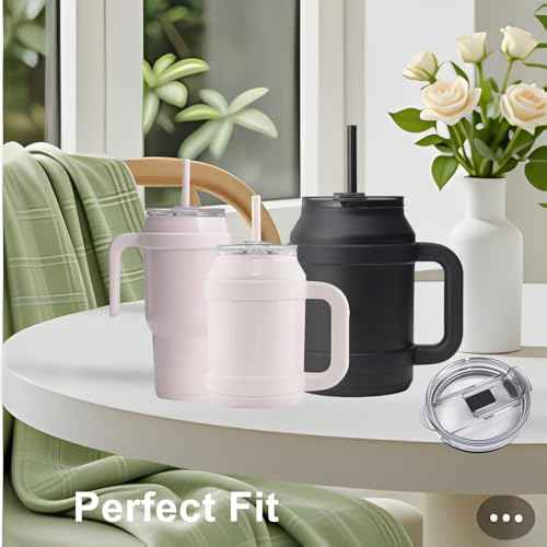Compatible with Reduce Tumbler Lid Replacement,1Pack eak-Proof Lids Replacement Compatible with Reduce 32/40/50oz Tumbler,Splash Proof,Wear-Resistant.