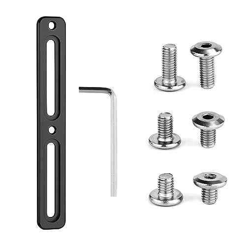 Bike Bottle Cage Adapter, Bicycle Bottle B-RAD Mounting Base Aluminum Alloy Adjustable Alt Position Cage Mounts Water Bottle Cage Mount Brackets for MTB Road Mountain Bike (2 Slot, Black)