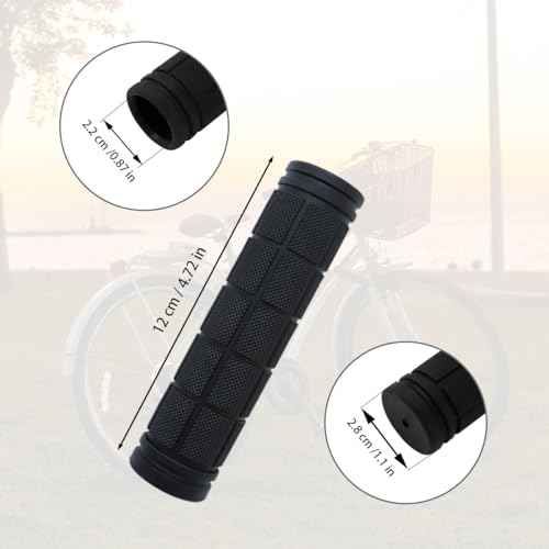 4 Pcs Bike Handle Grips, Non-Slip Soft Rubber Bike Handle Grips