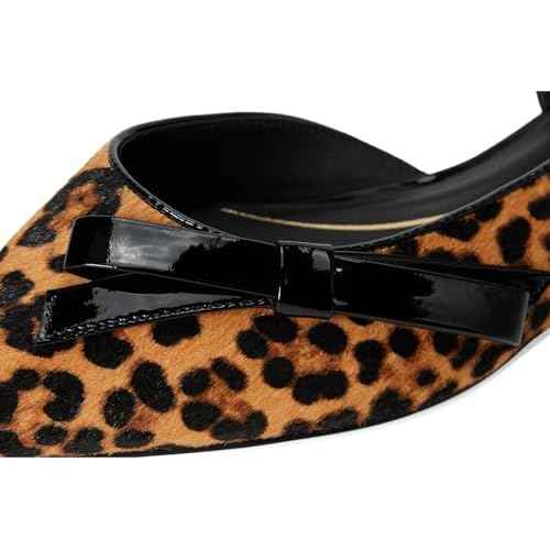 Cole Haan Women's Noella Bow Skimmer, Leopard Print, 7.5-B US