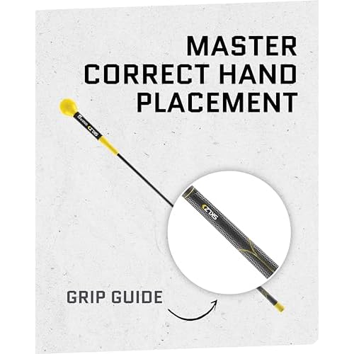 SKLZ Golf Swing Trainer and Warm Up Tool- Essential Golf Accessories for Golfers, Increase Swing Speed, Distance, Balance and Grip Strength