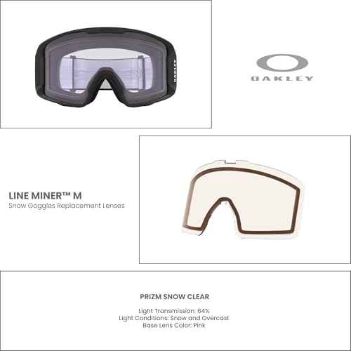 Oakley Line Miner Medium Ski Goggles REPLACEMENT LENSES OO7093 For Men For Women +Designer iWear Care Kit