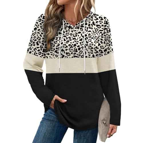 Bofell Hoodies for Women Long Sleeve Shirts Fall Clothes 2025 Outfits Crewneck Sweatshirts Winter Fashion Clothing