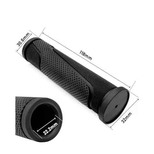 Bike Handlebar Grips, Replacement Bicycle Grips, Bike Handle Bar Wraps for Mountain, MTB, BMX, Beach Cruiser, Kids Bikes, Soft Non-Slip-Rubber Hand Grip Comfortable Ergonomic