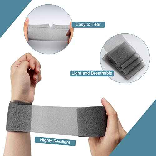 Cosywell Pre Wrap for Athletic Tape 3 Pieces Black Foam Underwrap for Sports Comfortable for Ankles Wrists Hands and Knees(2.4 Inches x 22 Yards)