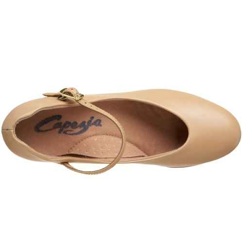Capezio womens Jr. Footlight Character dance shoes, Caramel, 5.5 US