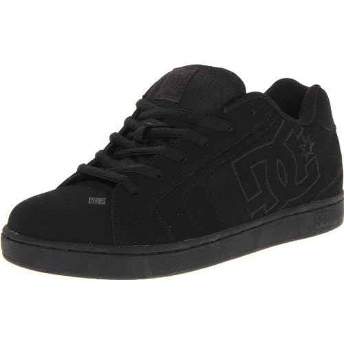 DC mens Net Skate Shoe, Black/Black/Black, 7 US