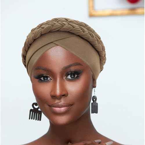 DRESHOW womens Pre-tied Cross Knot Hat
